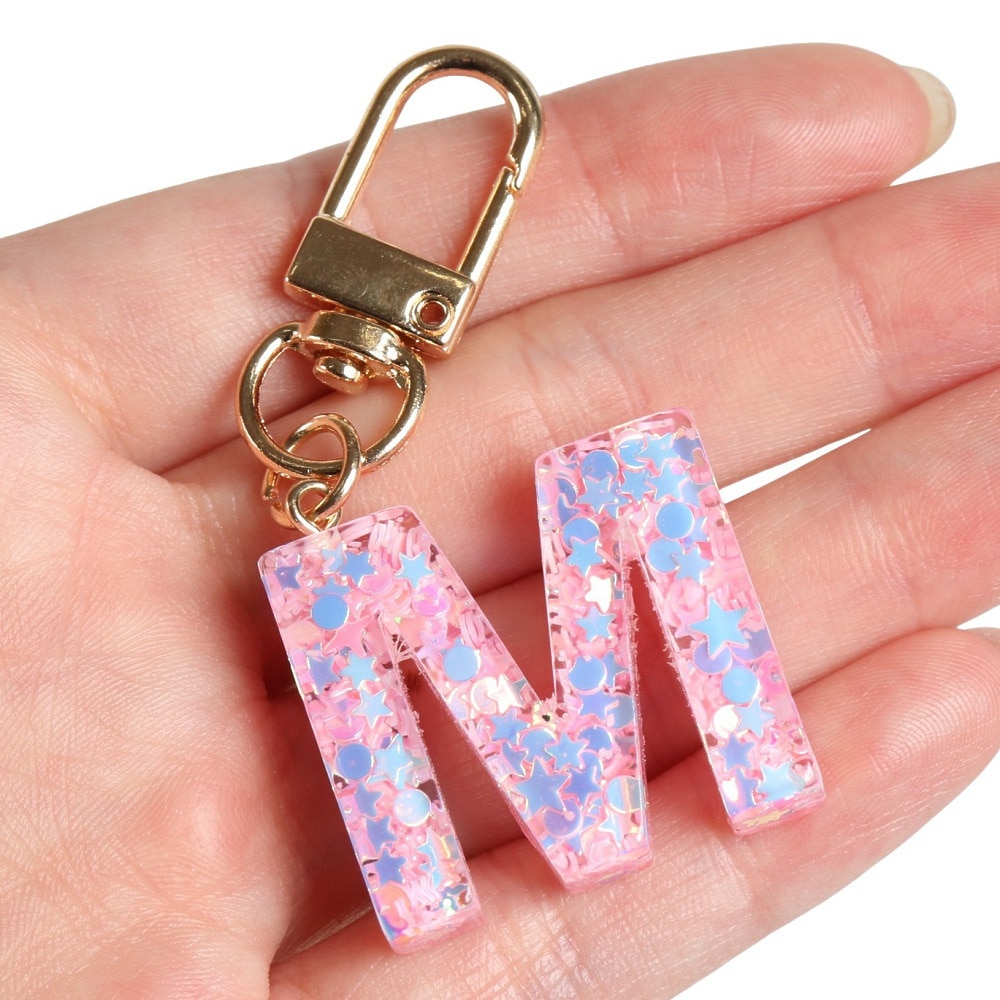 ミナミ（Minami）（メンズ、レディース、キッズ）ミニ イニシャル キーホルダー M IS050 PK M