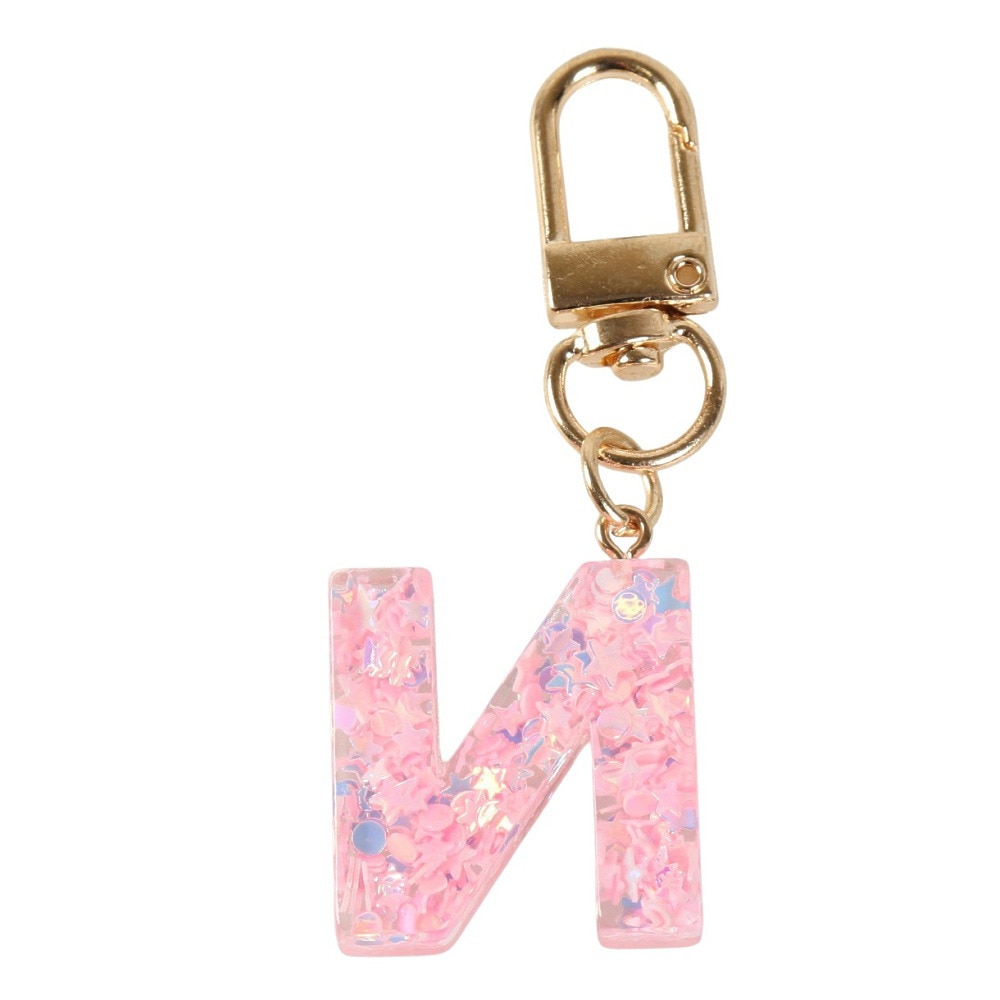 ミナミ（Minami）（メンズ、レディース、キッズ）ミニ イニシャル キーホルダー N IS050 PK N