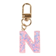 (メンズ、レディース、キッズ)ミニ イニシャル キーホルダー N IS050 PK N