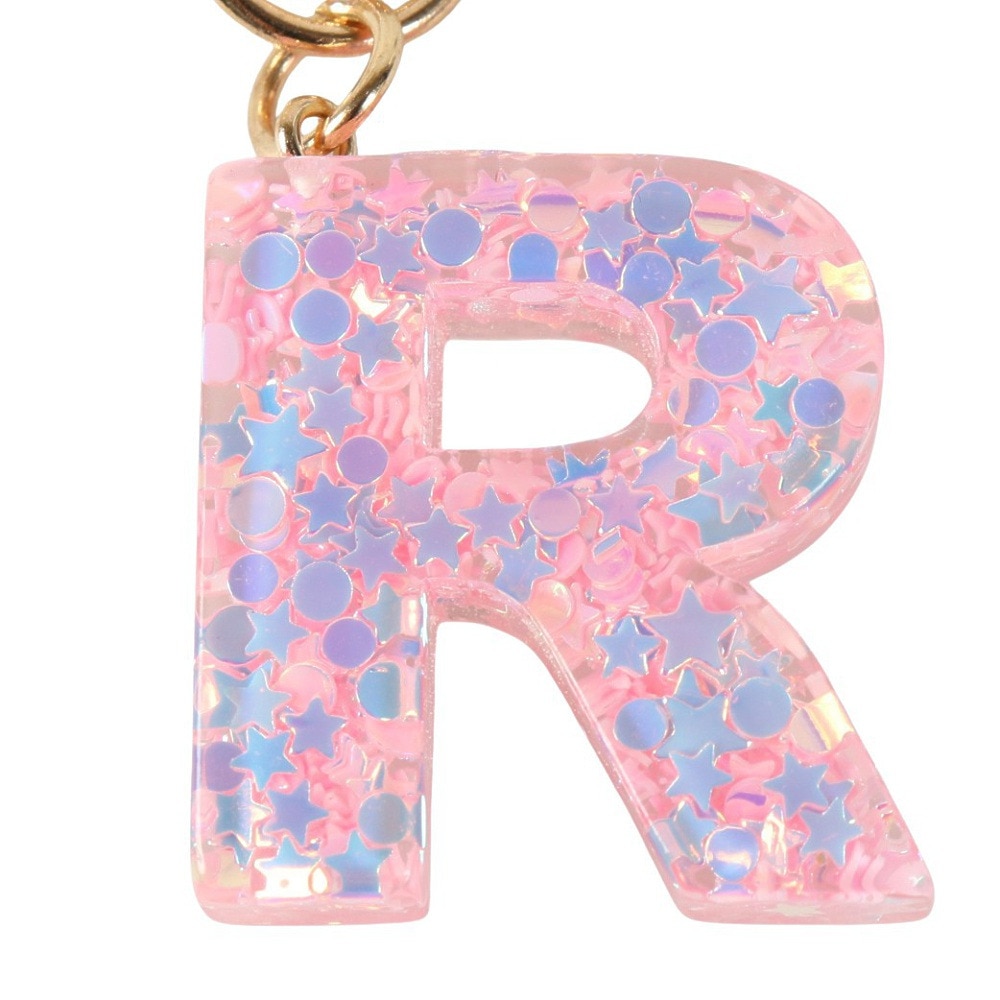 ミナミ（Minami）（メンズ、レディース、キッズ）ミニ イニシャル キーホルダー R IS050 PK R