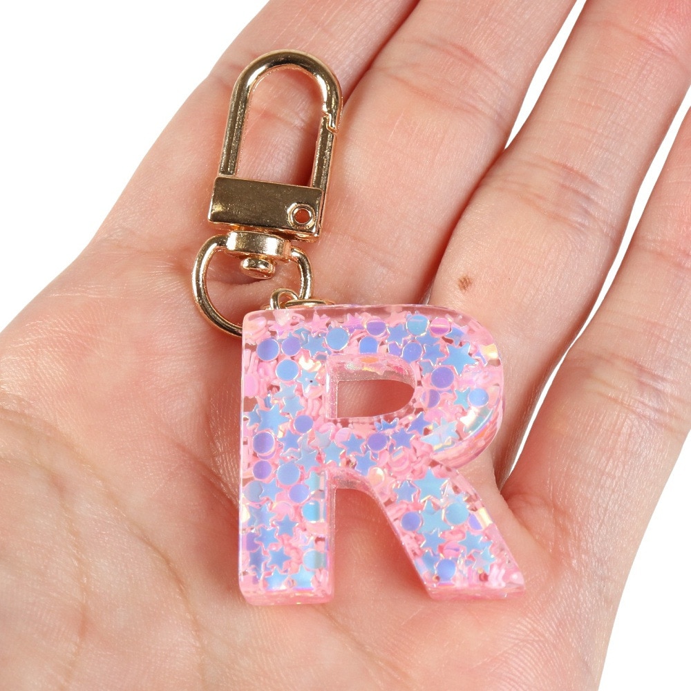 ミナミ（Minami）（メンズ、レディース、キッズ）ミニ イニシャル キーホルダー R IS050 PK R
