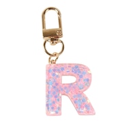 (メンズ、レディース、キッズ)ミニ イニシャル キーホルダー R IS050 PK R