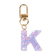 (メンズ、レディース、キッズ)ミニ イニシャル キーホルダー K IS050 PU K
