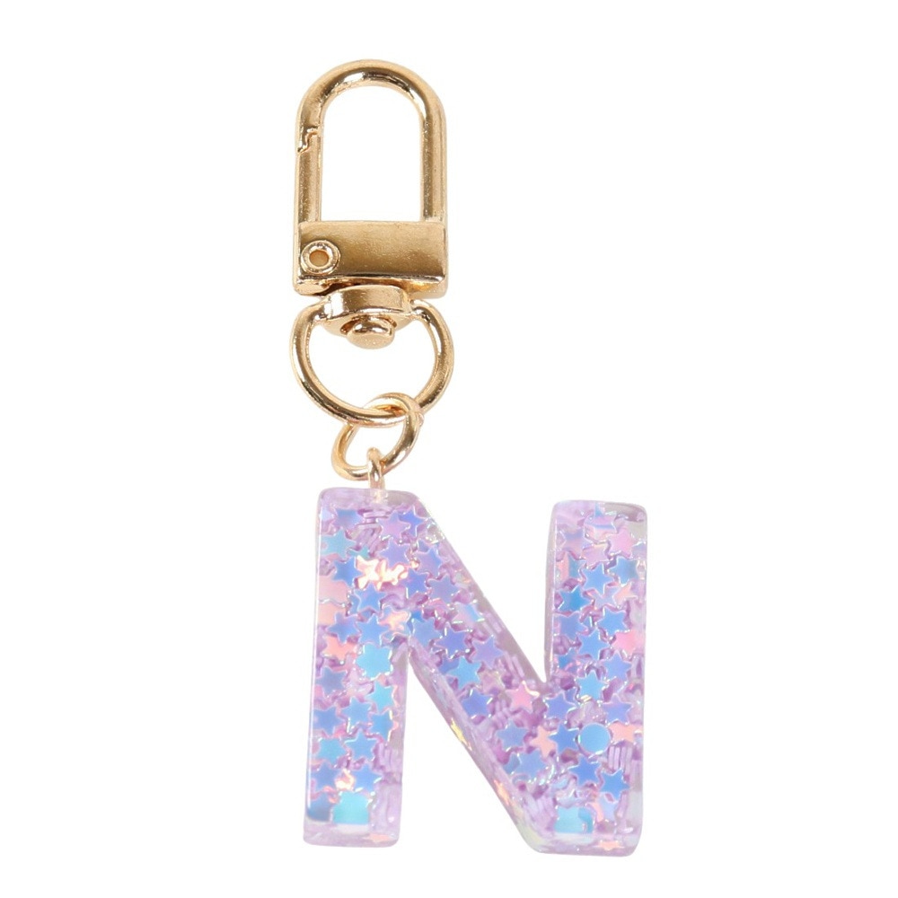 ミナミ（Minami）（メンズ、レディース、キッズ）ミニ イニシャル キーホルダー N IS050 PU N