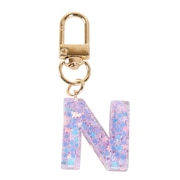 (メンズ、レディース、キッズ)ミニ イニシャル キーホルダー N IS050 PU N