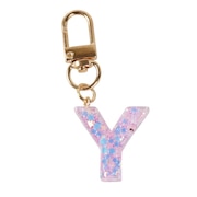 (メンズ、レディース、キッズ)ミニ イニシャル キーホルダー Y IS050 PU Y