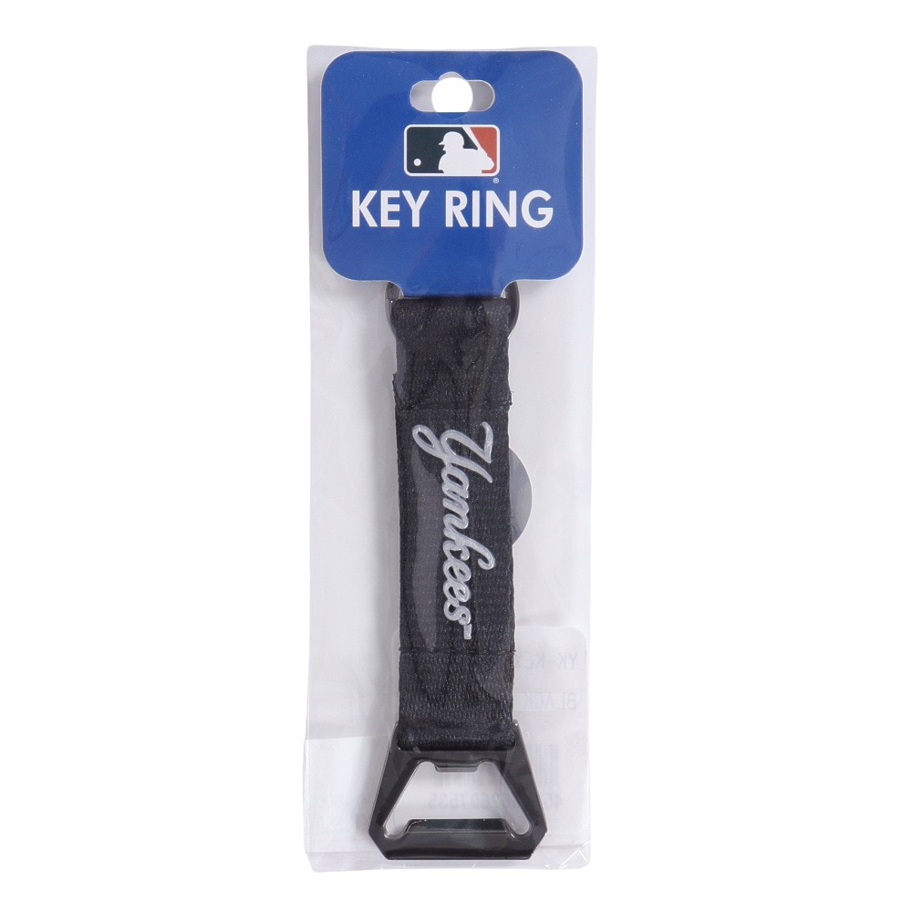 メジャーリーグ（MAJOR LEAGUE）（メンズ、レディース、キッズ）MLB キーチェーン 栓抜きストラップ YK-KEY06/BLACK