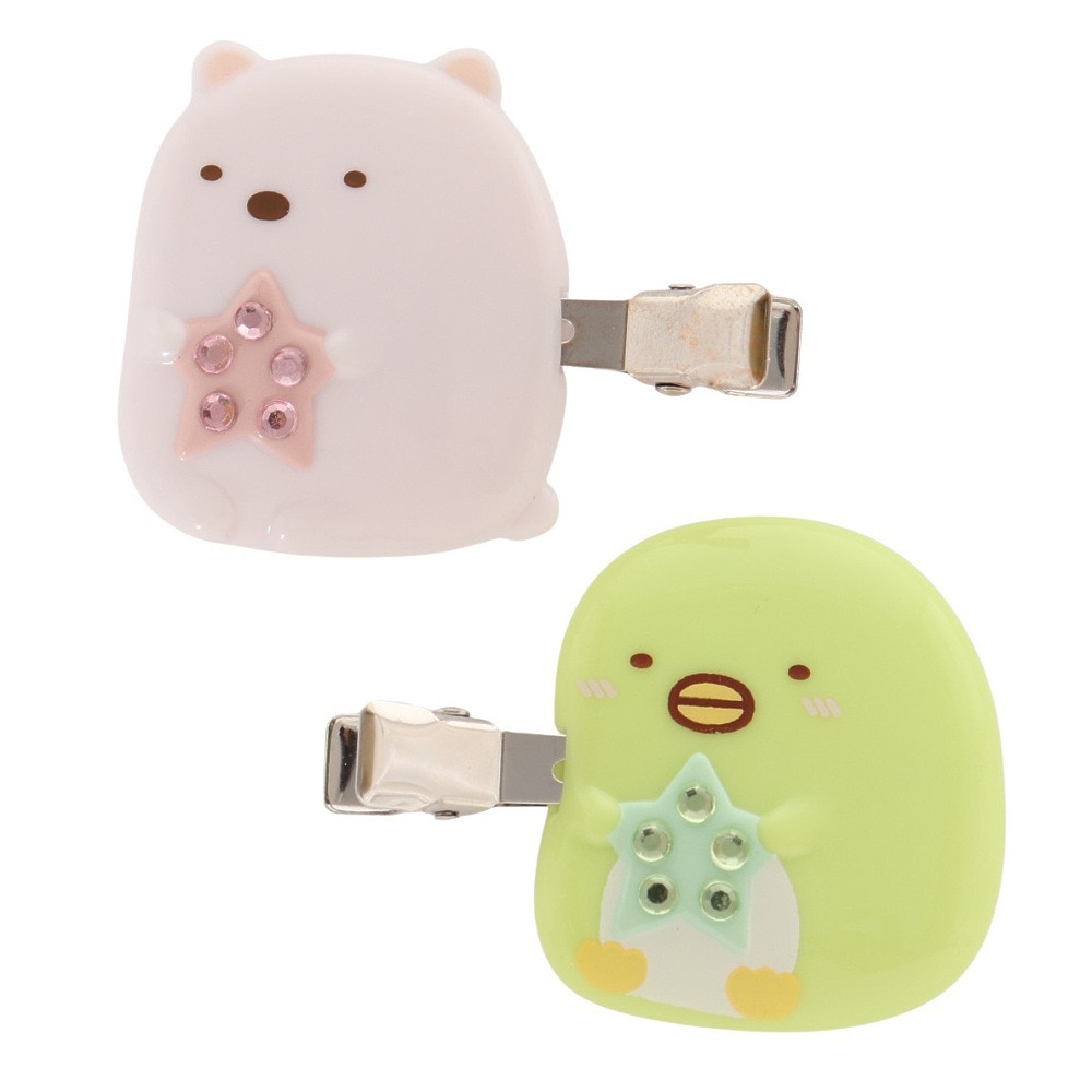 すみっコぐらし（Sumikkogurashi）（メンズ、レディース、キッズ）ヘアクリップ しろくま＆ぺんぎん FE34401