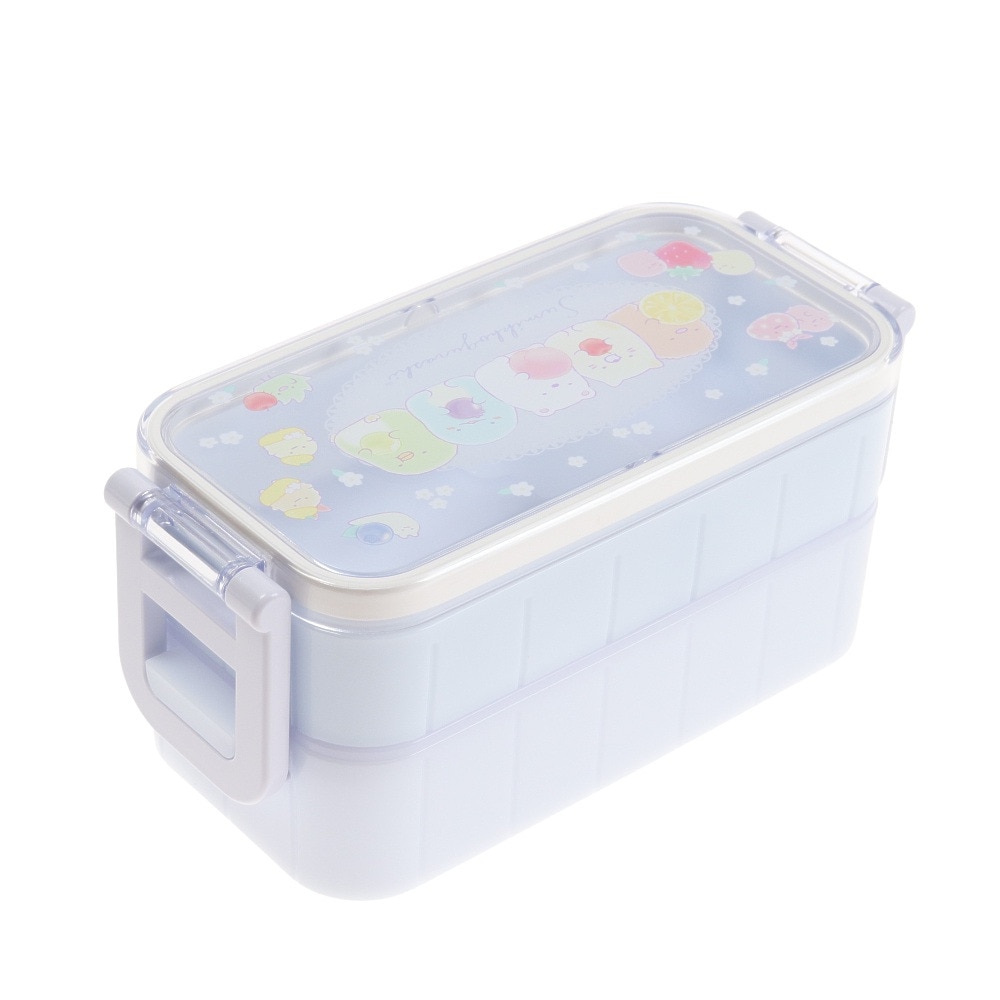 すみっコぐらし（Sumikkogurashi）（キッズ）ランチマーケット 2点ロックはし付2段ランチボックス KA13002