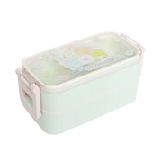 すみっコぐらし（Sumikkogurashi）（メンズ、レディース、キッズ）2点ロック はし付2段ランチボックス KA17302