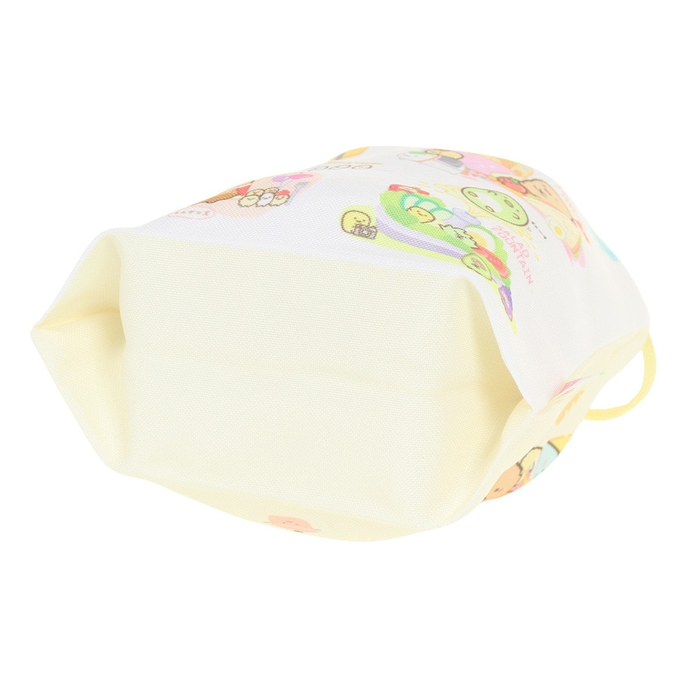すみっコぐらし（Sumikkogurashi）（メンズ、レディース、キッズ）ようこそ たべもの王国 マチ付き巾着 CA38403