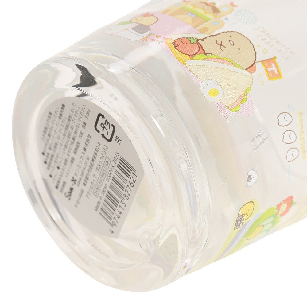 すみっコぐらし（Sumikkogurashi）（メンズ、レディース、キッズ）アクリルカップ ようこそ!たべものおうこく KA19503