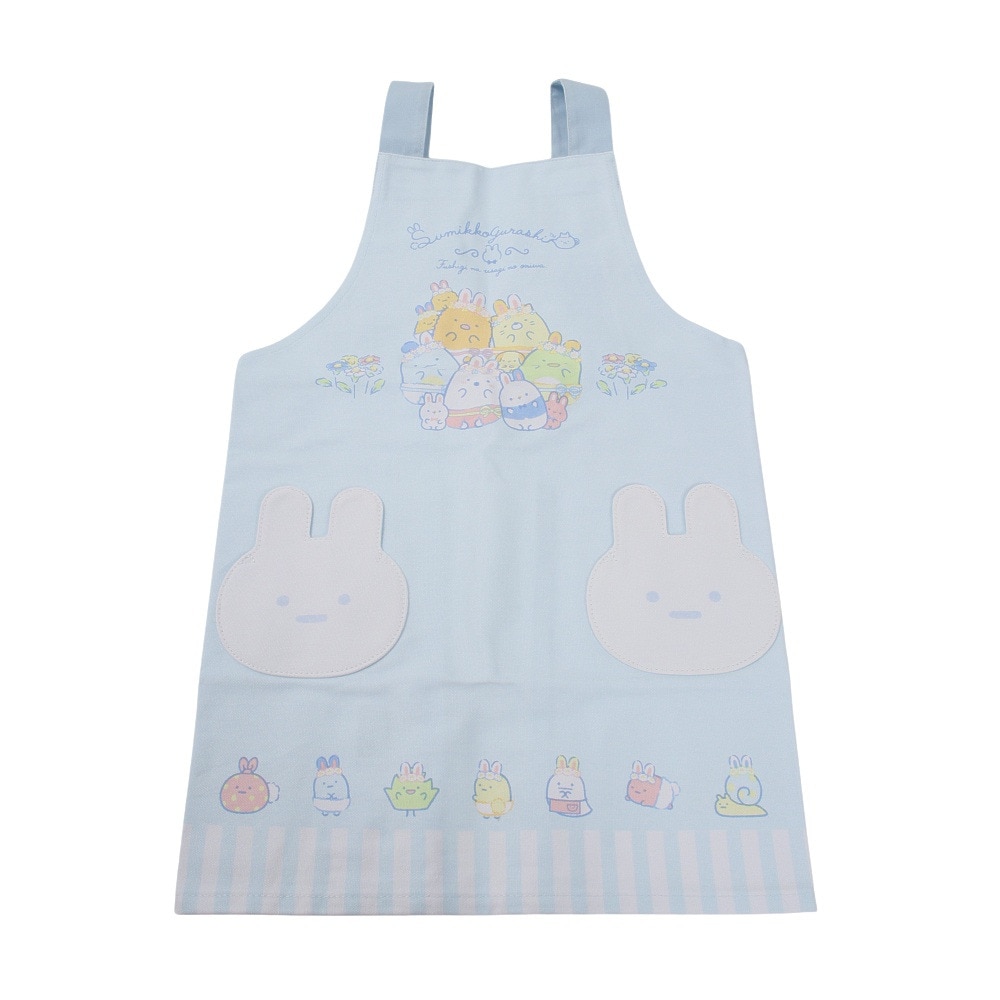 すみっコぐらし（Sumikkogurashi）（キッズ）ジュニア ふしぎなうさぎのおにわ エプロンセット CM30901