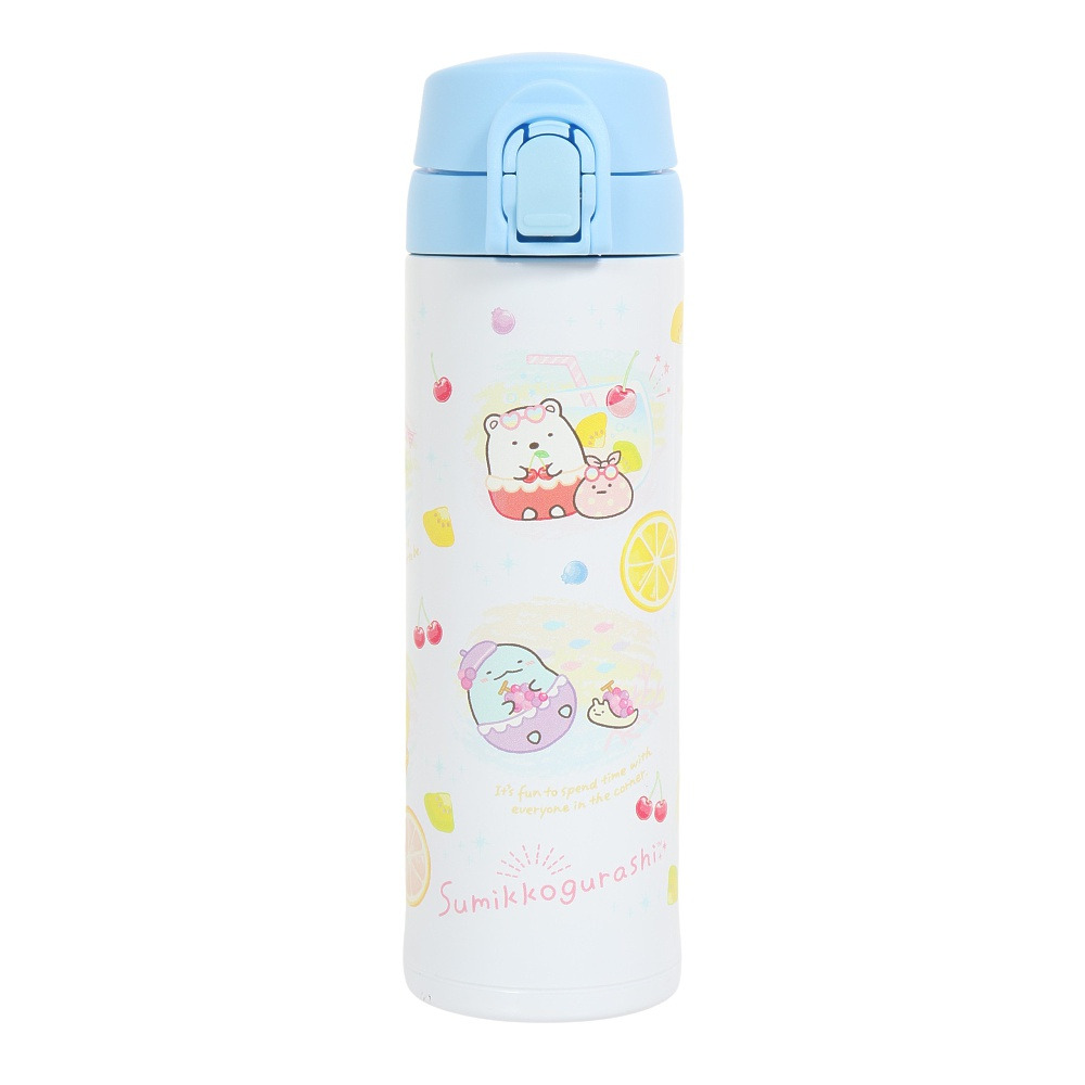 すみっコぐらし（Sumikkogurashi）（レディース、キッズ）ステンレスワンプッシュタンブラー ぺんぺんフルーツバケーション KA10801