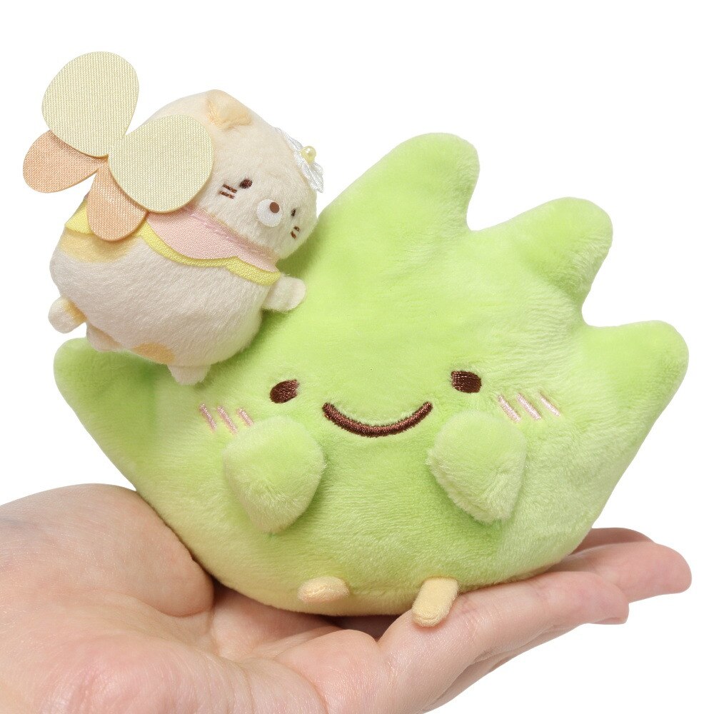 すみっコぐらし（Sumikkogurashi）（メンズ、レディース、キッズ）みいつけたぬいぐるみ ざっそうとようせいのお花畑・ねこ MO05901
