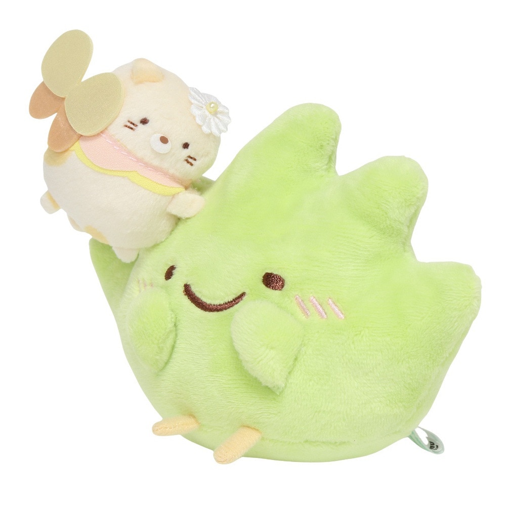 すみっコぐらし（Sumikkogurashi）（メンズ、レディース、キッズ）みいつけたぬいぐるみ ざっそうとようせいのお花畑・ねこ MO05901