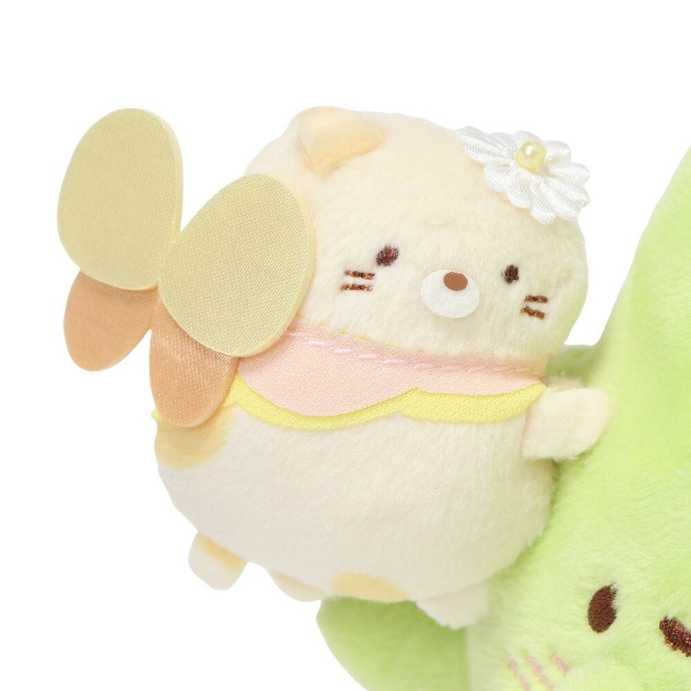 すみっコぐらし（Sumikkogurashi）（メンズ、レディース、キッズ）みいつけたぬいぐるみ ざっそうとようせいのお花畑・ねこ MO05901