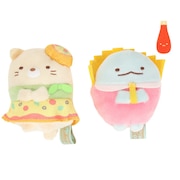 (メンズ、レディース、キッズ)てのりぬいぐるみセット ねこ(ピザ)&とかげ(ポテト) MF92801
