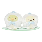 すみっコぐらし（Sumikkogurashi）（メンズ、レディース、キッズ）てのりぬいぐるみセット ざっそうとようせいのお花畑・ぺんぎん? MO05801