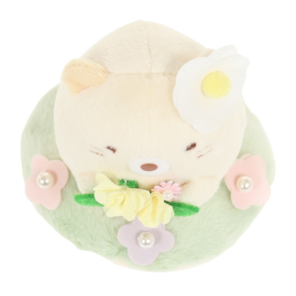 すみっコぐらし（Sumikkogurashi）（メンズ、レディース、キッズ）フラワーぬいぐるみ ざっそうとようせいのお花畑・ねこ MO06201