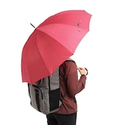 (レディース)雨傘 ピンドット 長傘 12K ローズ 731-011 赤 55cm