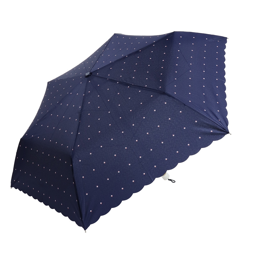 中谷（nakatani）（メンズ、レディース）雨傘 スクエアドット 折りたたみ傘 720-007 NV ネイビー