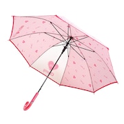(キッズ)雨傘 長傘 ガーリーギンガム ピンク 560-015 PK 55cm