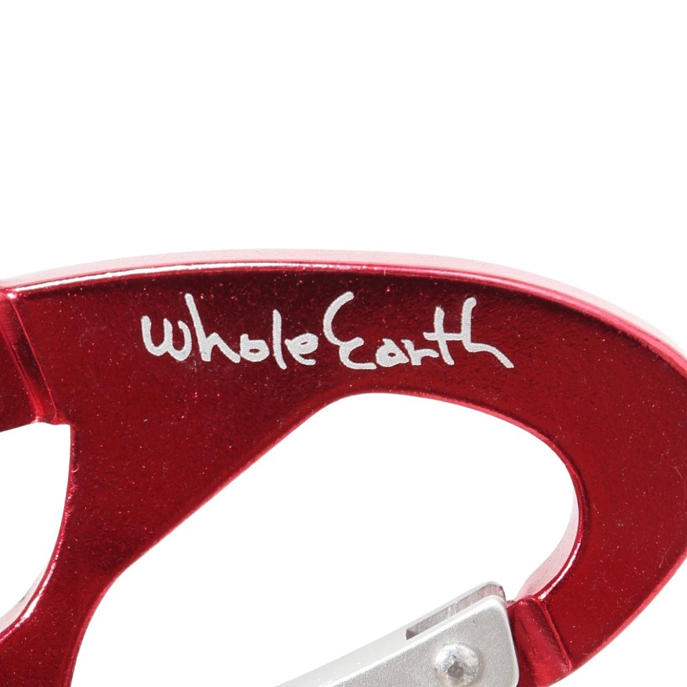 ホールアース（Whole Earth）（メンズ、レディース、キッズ）防犯 防災 キーホルダー アルミアクセサリー ダブルFカラビナ WE21FZ47 レッド