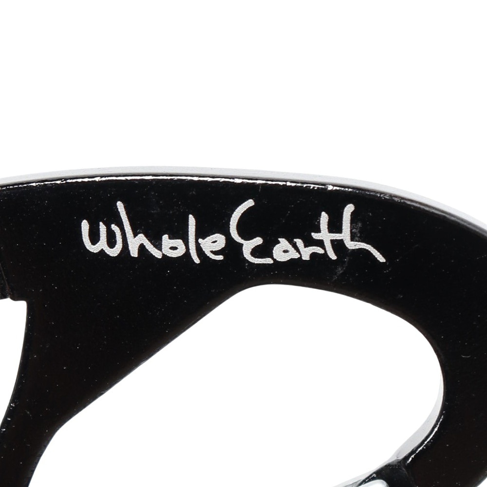 ホールアース（Whole Earth）（メンズ、レディース、キッズ）防犯 防災 キーホルダー アルミアクセサリー ダブルFカラビナ WE21FZ47 ブラック