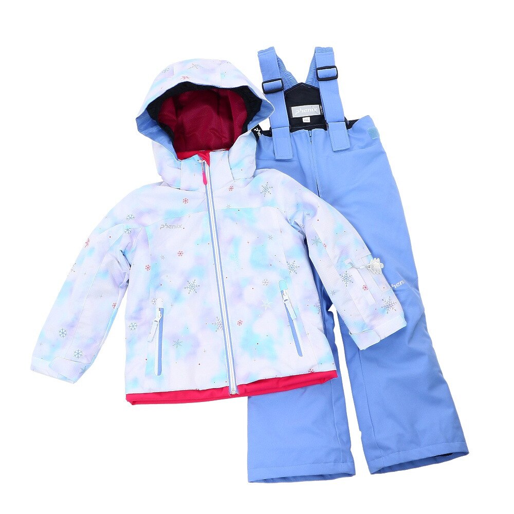 スキーウェア キッズ 上下セット ガールズ Snow Crystal ジュニアpsah22p75 Wt フェニックス スーパースポーツゼビオ