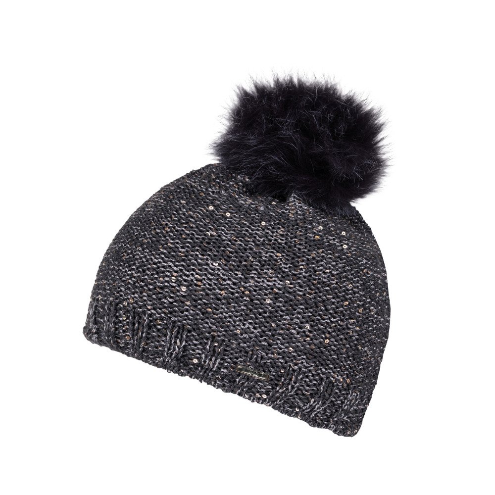 スキー スノーボード ニット帽 レディース パイエット ファー ニットキャップ 161 400 21 カポ エルブレス