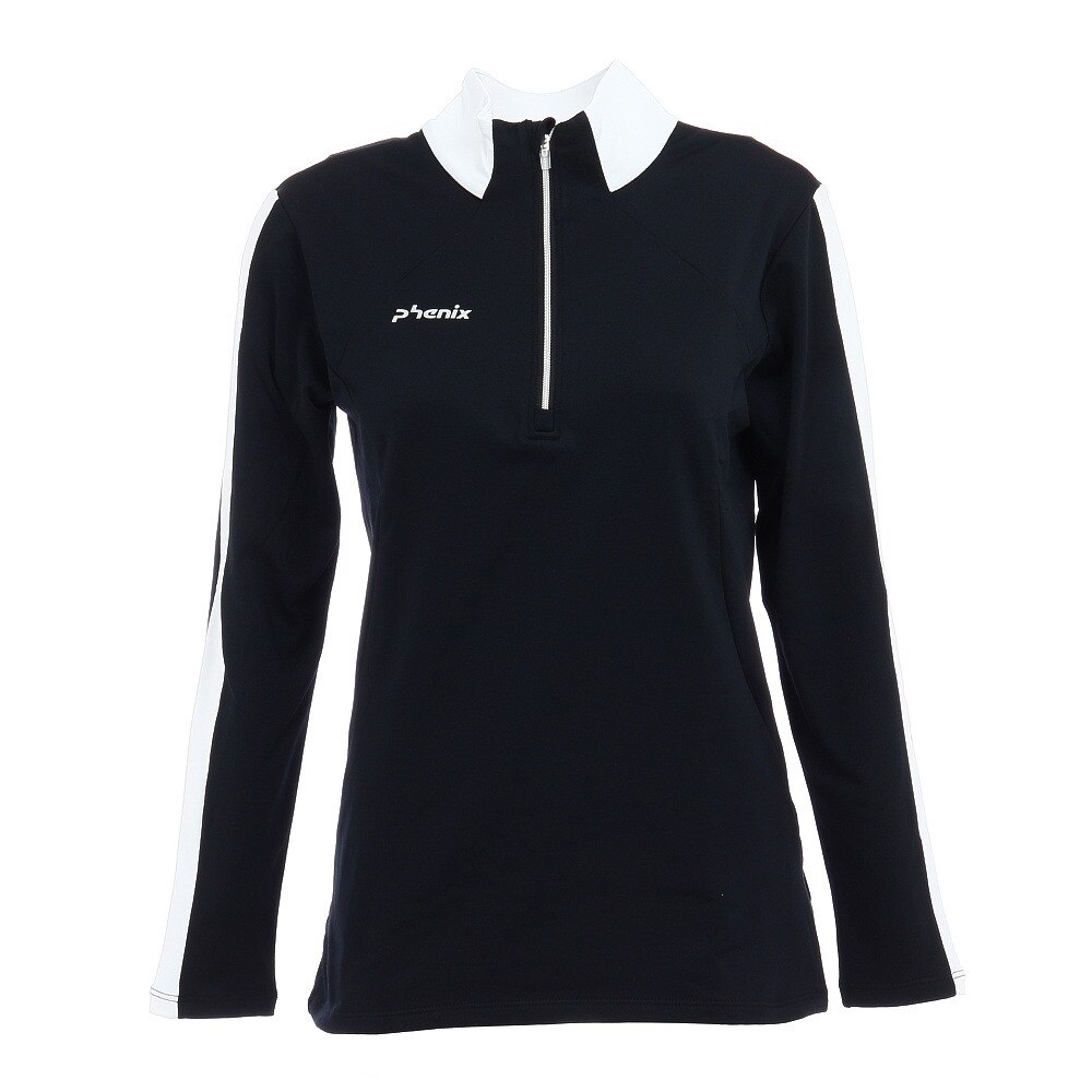  Lily 1/2ジップTシャツ PSA82LS61 BK