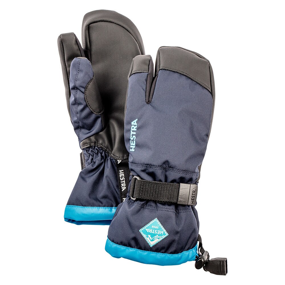 スキー グローブ ジュニア シーゾーン 3本指 Navy Turquoise キッズ 手袋 雪遊び ヘストラ スーパースポーツゼビオ スキー グローブ ジュニア シーゾーン 3本指 Navy Turquoise キッズ 手袋 雪遊び ヘストラ スーパースポーツゼビオ