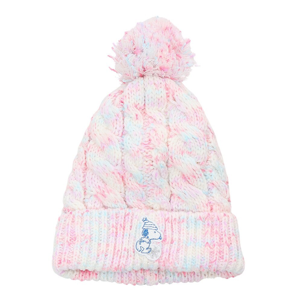  ニット帽 キッズ スキー ジュニア PEANUTS SNOOPY WAPPEN BONBON VSJB1001WH 雪遊び