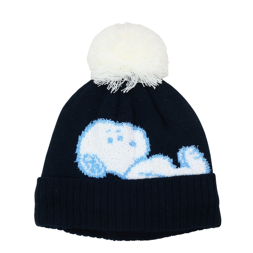  ニット帽 キッズ スキー ジュニア PEANUTS SNOOPY ニットキャップ VSJB1005NV 雪遊び
