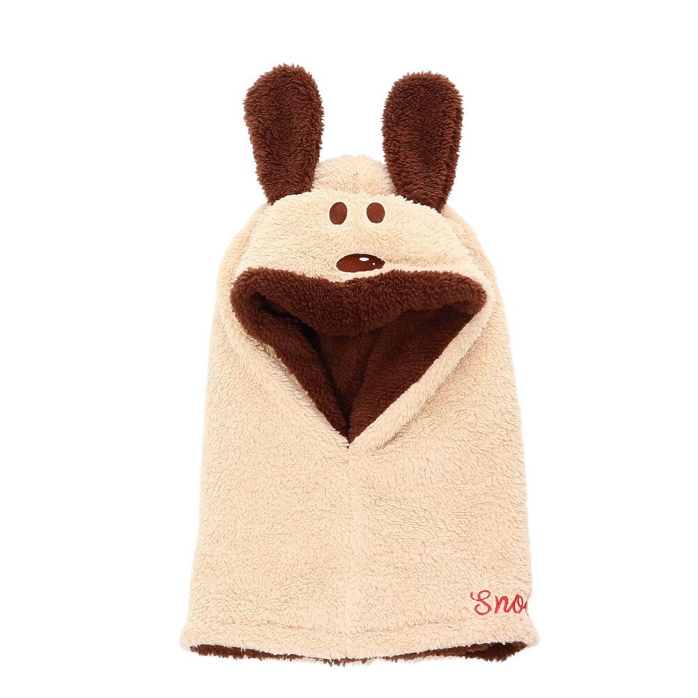  ニット帽 キッズ スキー ジュニア PEANUTS SNOOPY SOLID フードウォーマー VSJB1012BE 雪遊び