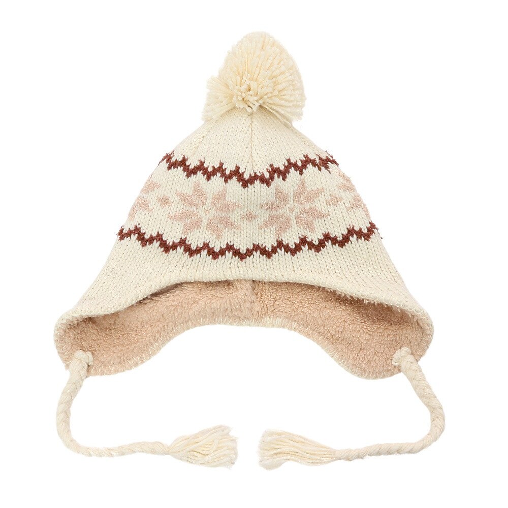  ニット帽 キッズ スキー ジュニア PEANUTS SNOOPY SNOW BONBON EAR COVER VSJB1003OW 雪遊び
