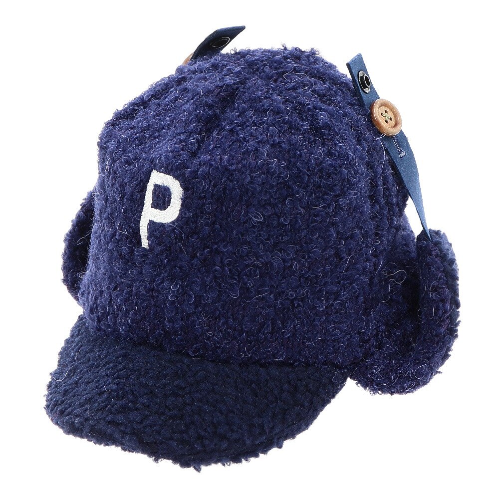  ニット帽 キッズ スキー ジュニア フライトキャップ PSAH8HW96 NV 雪遊び