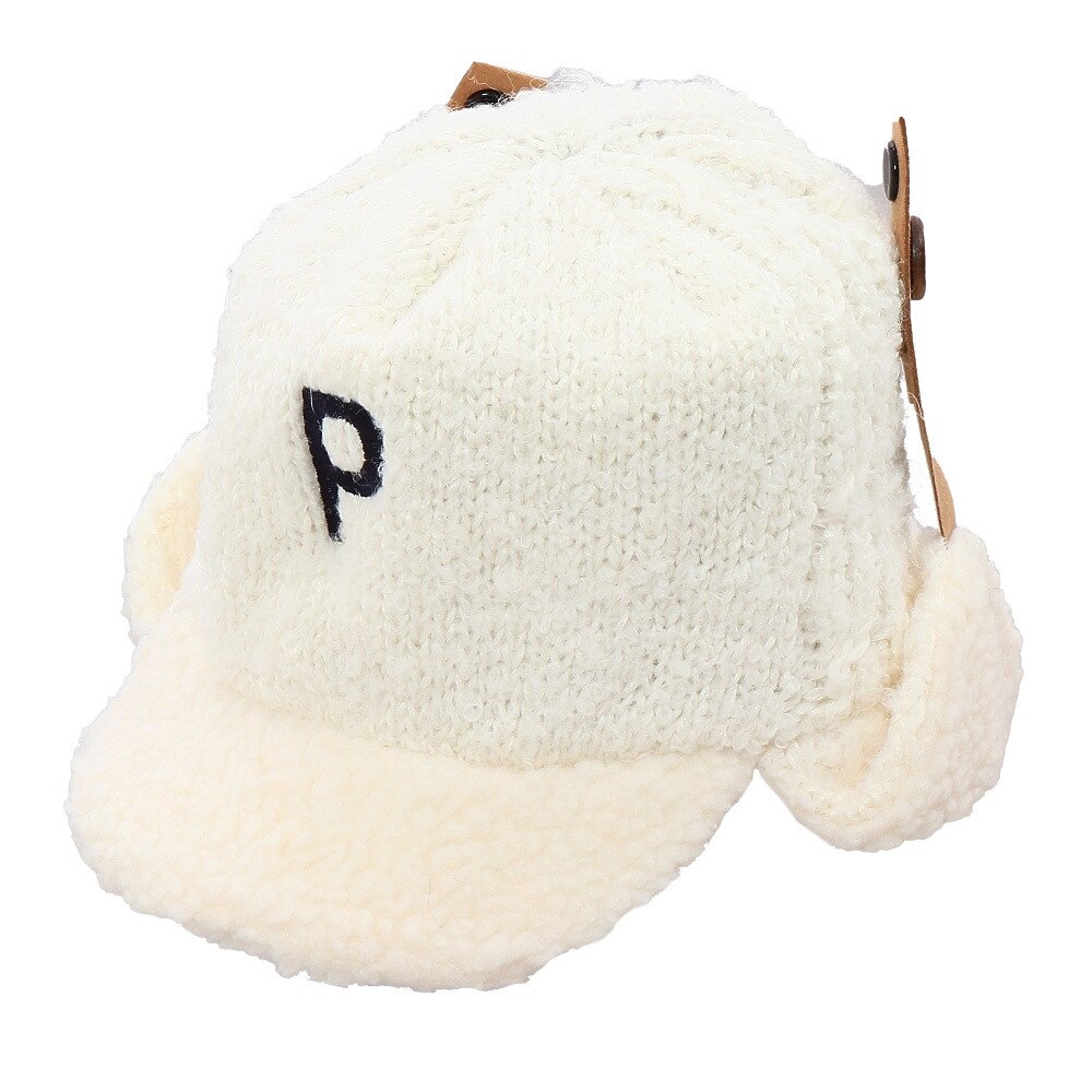  ニット帽 キッズ スキー ジュニア フライトキャップ PSAH8HW96 WT 雪遊び