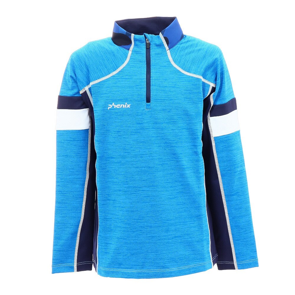 ジュニア ストレッチフリースジップTシャツ PSAG2LS80 HEBL