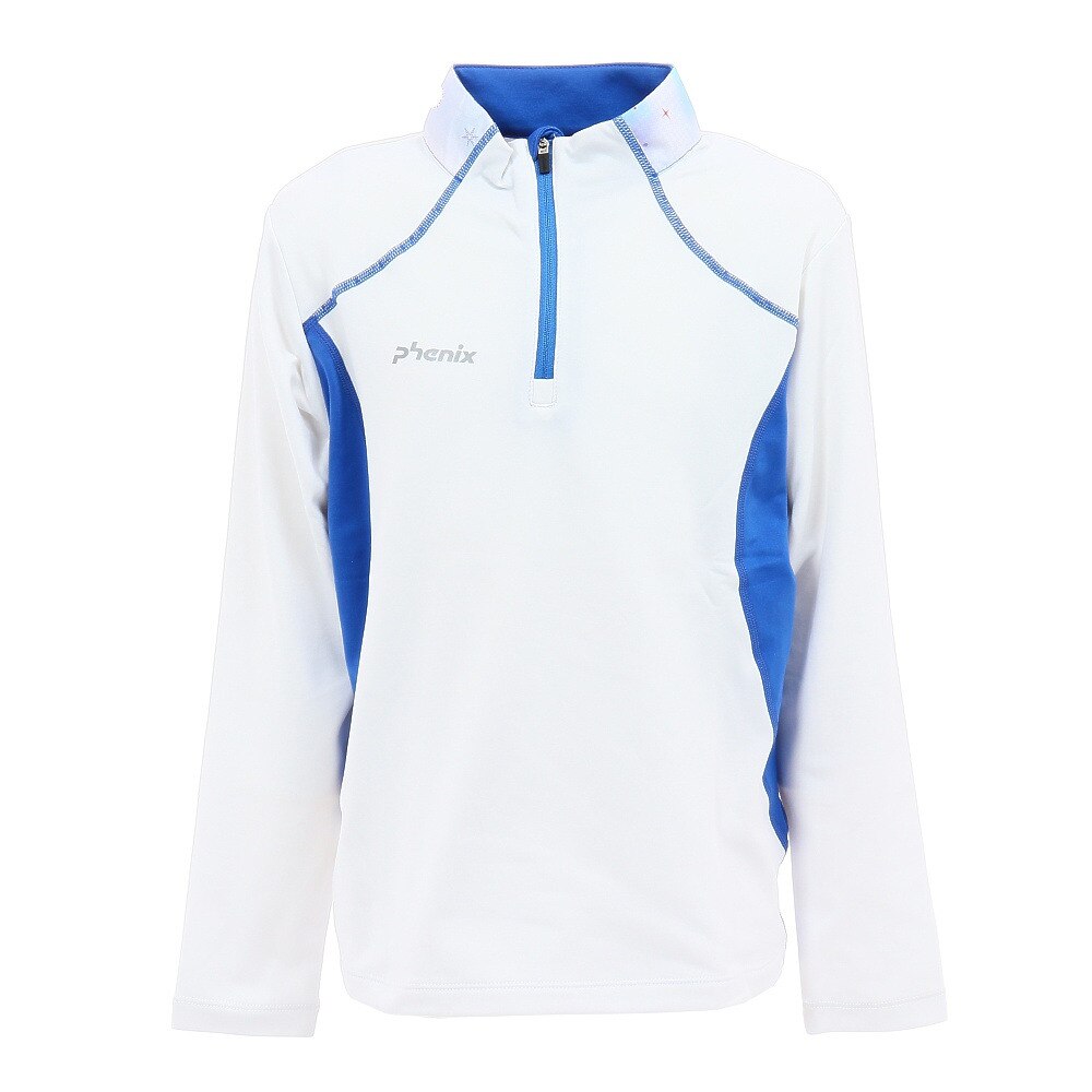  ジュニア ストレッチフリーズジップTシャツ PSAH2LS90 WT