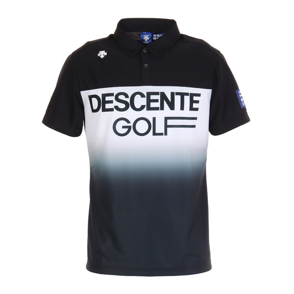  ECOクーリストDTecダイヤニットグラデーションプリントシャツ DGMRJA43-BK00