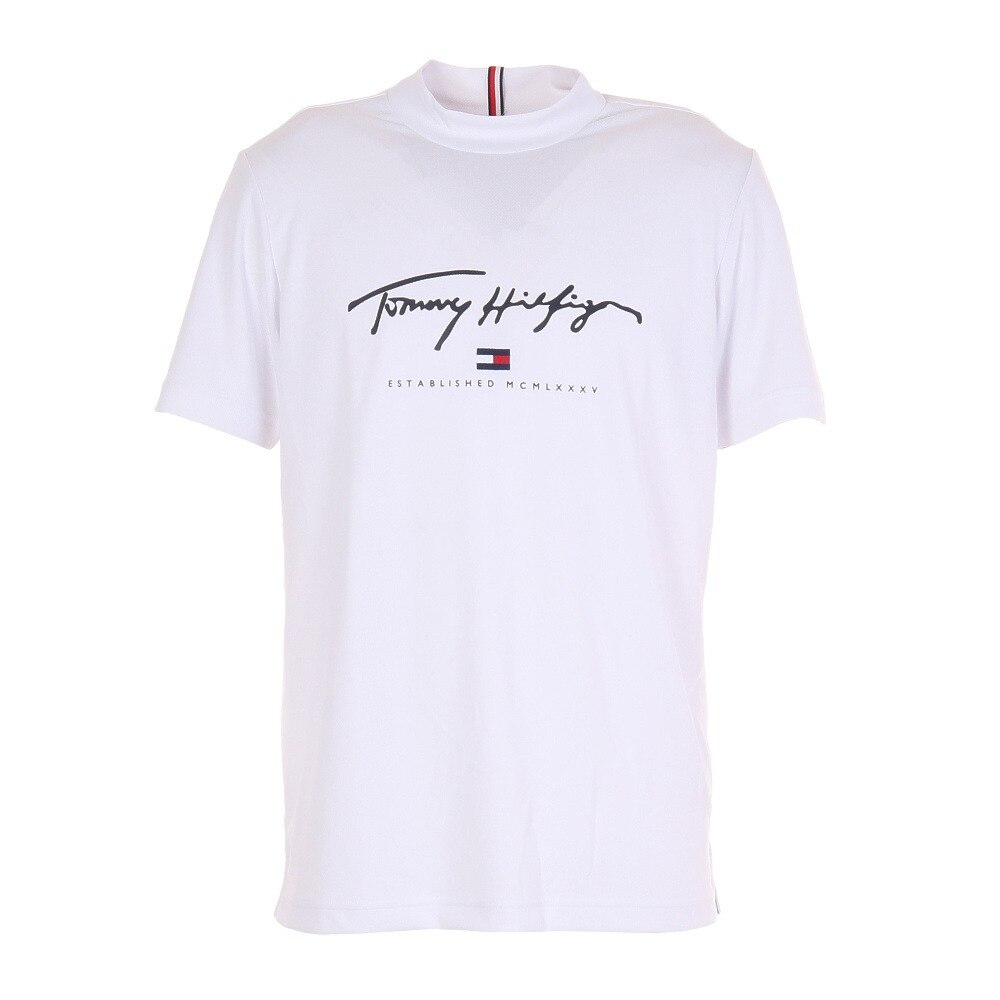  TOMMYシグネチャー&FLAGハイネックシャツ THMA133-WHT