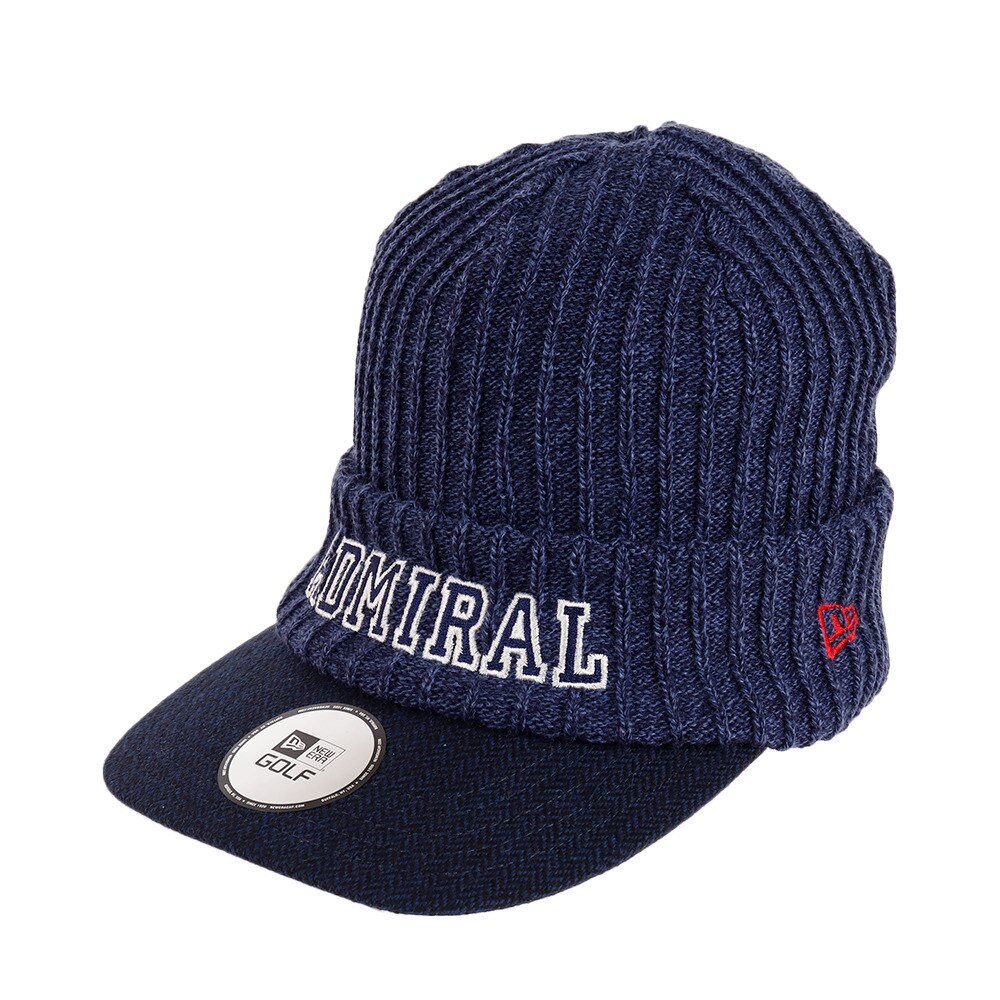  ゴルフウェア メンズ New Era コラボニットキャップ ADMB973F-NVY