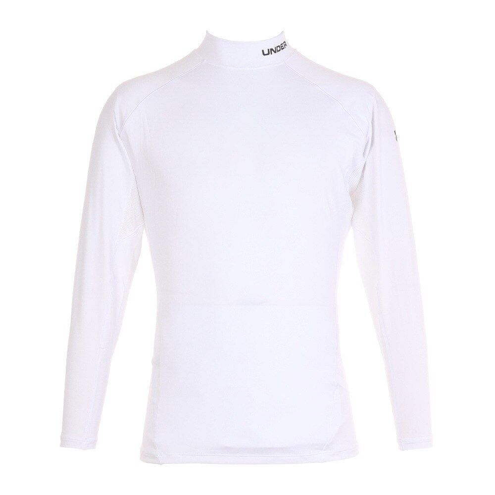  ヒートギア フィッティド ロングスリーブ モックシャツ  1353521 WHT/BLK GO