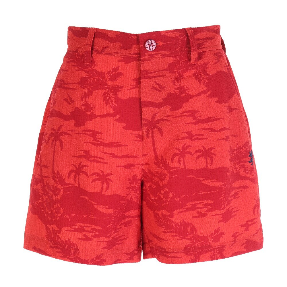  リゾートプリント ショートパンツ ADLA051-RED