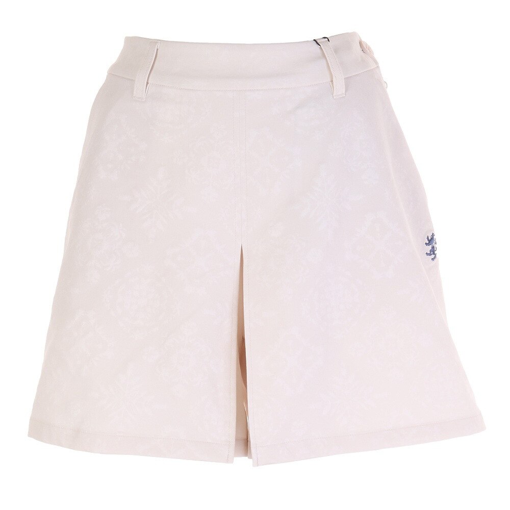  リーフタイルエンボス キュロットスカート ADLA154-WHT
