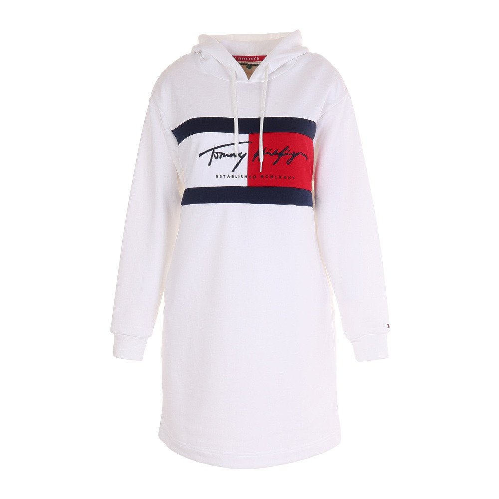Front Flag Sweat ワンピース Thla050 Wht トミーヒルフィガー ヴィクトリアゴルフ