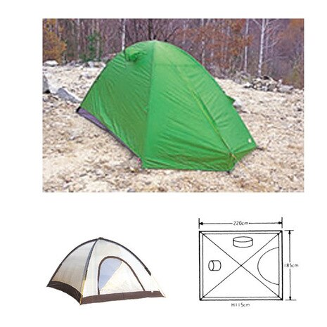 ＜エルブレス＞ テント エアライズ 3 フォレストグリーン キャンプ用品 テント ソロキャンプ画像