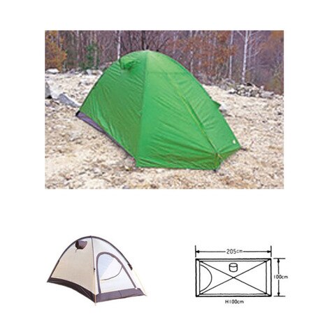 ＜エルブレス＞ テント エアライズ 1 フォレストグリーン キャンプ用品 テント ソロキャンプ